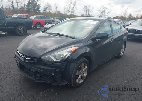 2012 Hyundai Elantra Gls z USA, uszkodzony, nr VIN 5NPDH4AE4CH068028